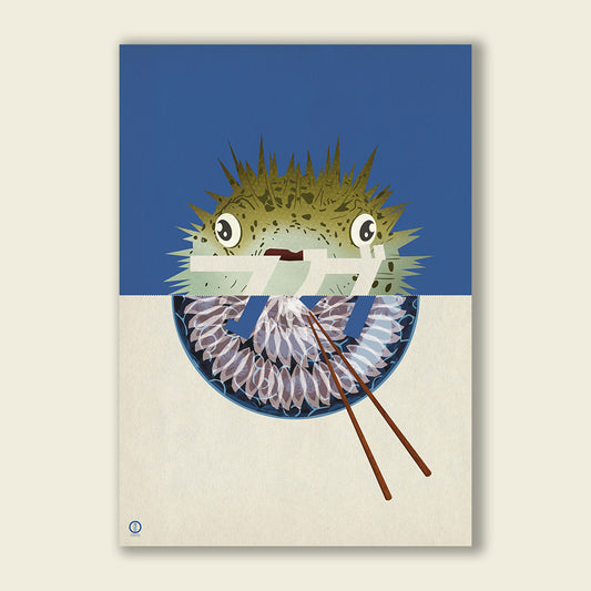 Otsukatsu.com - poster - from nature to plate - fugu - 70x100cm
